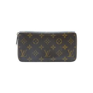 Louis Vuitton Monogram Zippy Round Leather Wallet in Brown
